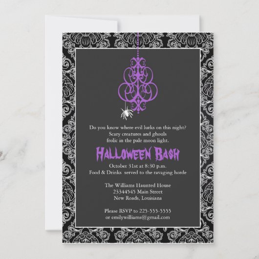 Spooky Halloween Bash Kaart (Voorkant)