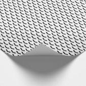 Spooky Halloween Bat Print Paper Cadeaupapier (Hoek)