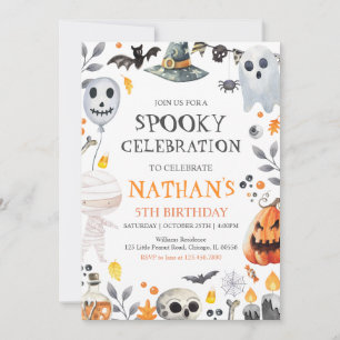 Spooky Halloween Birthday Kaart