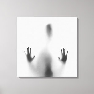 Spooky Halloween Body Shadow Canvas Afdruk