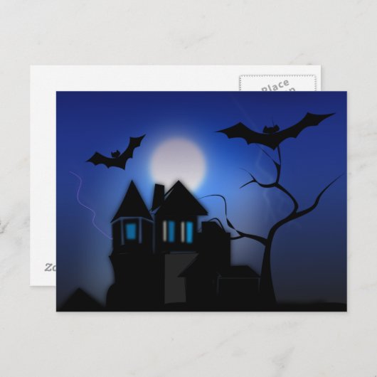 Spooky Halloween Briefkaart (Voorkant / Achterkant)