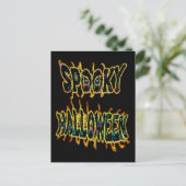 spooky Halloween Briefkaart (Staand voorkant)