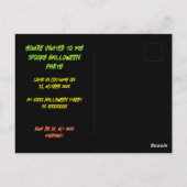 spooky Halloween Briefkaart (Achterkant)