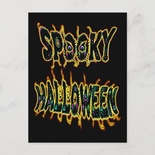 spooky Halloween Briefkaart (Voorkant)