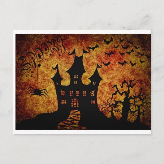Spooky Halloween Briefkaart (Voorkant)