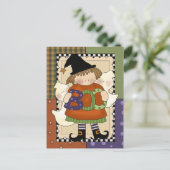 Spooky Halloween Briefkaart (Staand voorkant)