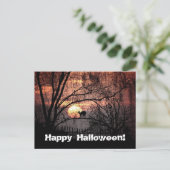 Spooky Halloween Briefkaart (Staand voorkant)