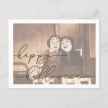 Spooky Halloween Briefkaart Sjabloon