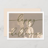 Spooky Halloween Briefkaart Sjabloon (Voorkant / Achterkant)