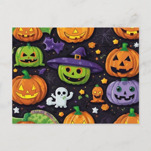 Spooky Halloween Briefkaarten - Stuur lekkernijen! (Voorkant)