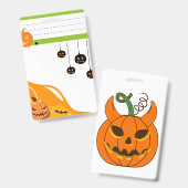 Spooky Halloween Button Pin – Cute Ghost Badge | T (Recto et verso)
