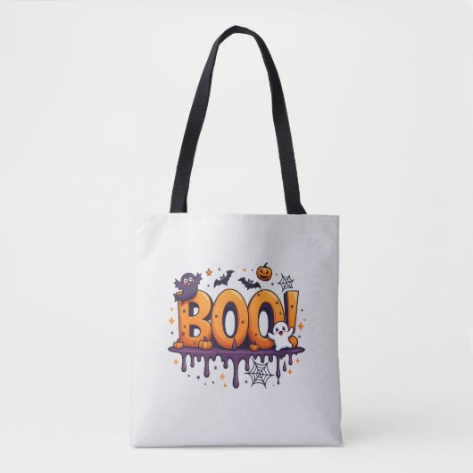 Spooky Halloween Canvas tas | Fun Trick or treat D (Voorkant)