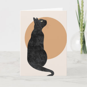 Spooky Halloween Cat Kaart