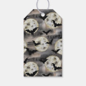 Spooky Halloween Cat Pumpkin Cadeaulabel (Achterkant)