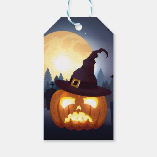 Spooky Halloween Charm Cadeaulabel (Voorkant)