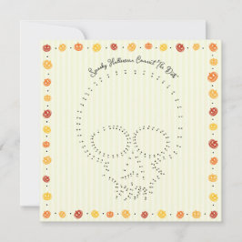 Spooky Halloween Connect-The-Stippen Kaart