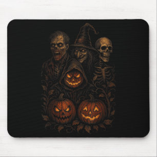 Spooky Halloween Creepy Pumpkin Scary Witch Zombie Muismat