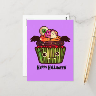 Spooky Halloween Cupcake Briefkaart