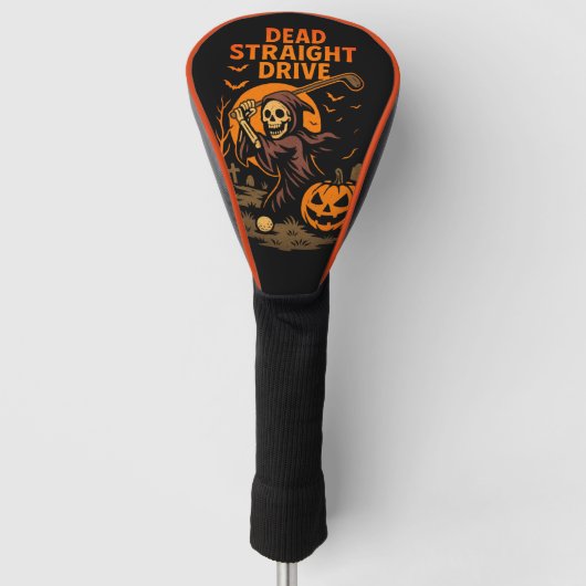 Spooky Halloween Dead Straight Drive Golfheadcover (Voorkant)