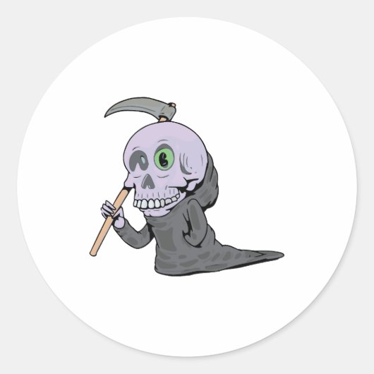 Spooky Halloween design Ronde Sticker (Voorkant)