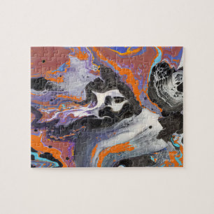 Spooky Halloween Design Traditionele kleuren Legpuzzel