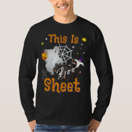 Spooky Halloween Dit is Boo Sheet Cool Ghost T-shirt