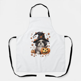 Spooky Halloween Dog Graphic Voor Vrouwen Kinder S Schort