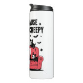 Spooky Halloween Dog Spooky Ghost Png 2 Thermosbeker (Geroteerd rechts)