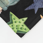 Spooky Halloween: donker handgetekend patroon. Fleece Deken (Hoek)