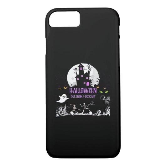 Spooky Halloween Eat Drink And Be Scary Classic Case-Mate iPhone Case (Achterkant)