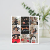 Spooky Halloween-fotokaart Kaart (Staand voorkant)