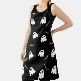 spooky Halloween geest Schort