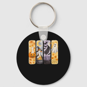 Spooky Halloween Gekke-goose Pumpkin Ghost Treat O Sleutelhanger