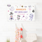 Spooky Halloween Ghost 1st Birthday Party Spandoek (Insitu)