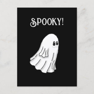 Spooky Halloween Ghost Briefkaart