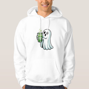 Spooky Halloween Ghost Drink Matcha Drink Hoodie