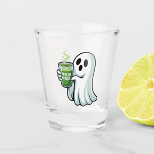 Spooky Halloween Ghost Drink Matcha Drink Shot Glas