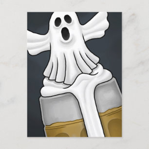 Spooky Halloween Ghost Feestdagenkaart