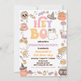 Spooky Halloween Ghost Invitation Kaart