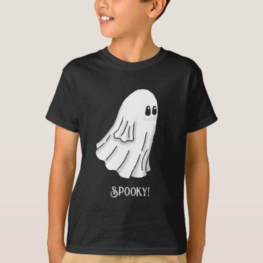 Spooky Halloween Ghost T-shirt (Voorkant)