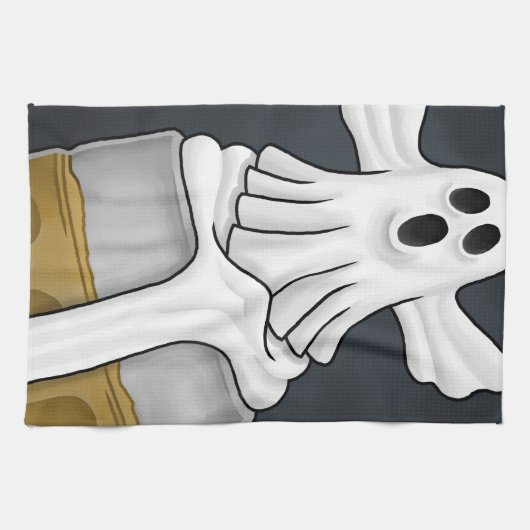 Spooky Halloween Ghost Theedoek (Horizontaal)