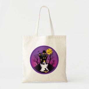 Spooky Halloween Ghost Tote Bag