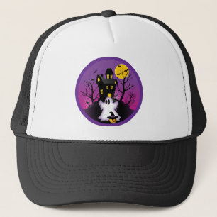 Spooky Halloween Ghost Trucker Pet