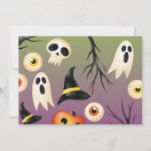 Spooky Halloween Ghosts Verjaardag Kinder Foto Kaart (Achterkant)