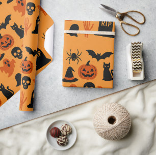 Spooky Halloween Gift Wrapping Paper - Klassiek Cadeaupapier