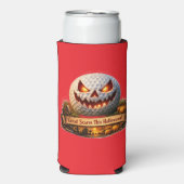Spooky Halloween golf graphic teal cam cooler (Seltzer Voorkant)