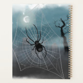 Spooky Halloween Grave Yard en Spider Webs Planner (Achterkant)