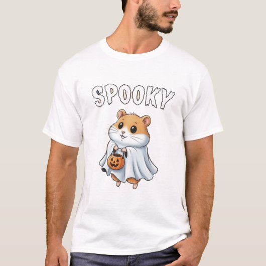 Spooky – Halloween Hamster TinyFur Tee T-shirt (Voorkant)