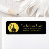 Spooky Halloween Haunted House Etiket (Insitu)