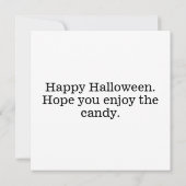 Spooky Halloween Haunted House Kaart (Achterkant)